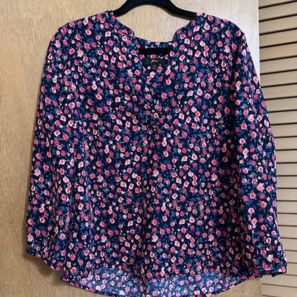 JCrew Medium Floral Blouse
